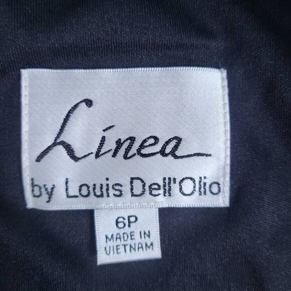 Linea Louis Dell'Olio Womens Crochet Knit Maxi Dress Size 6 Petite Sleeveless - Picture 4 of 7